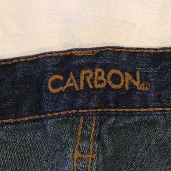 Carbon Relaxed Straight Flex Dar Blue Denim Jeans Size 36/32 - Picture 3 of 5